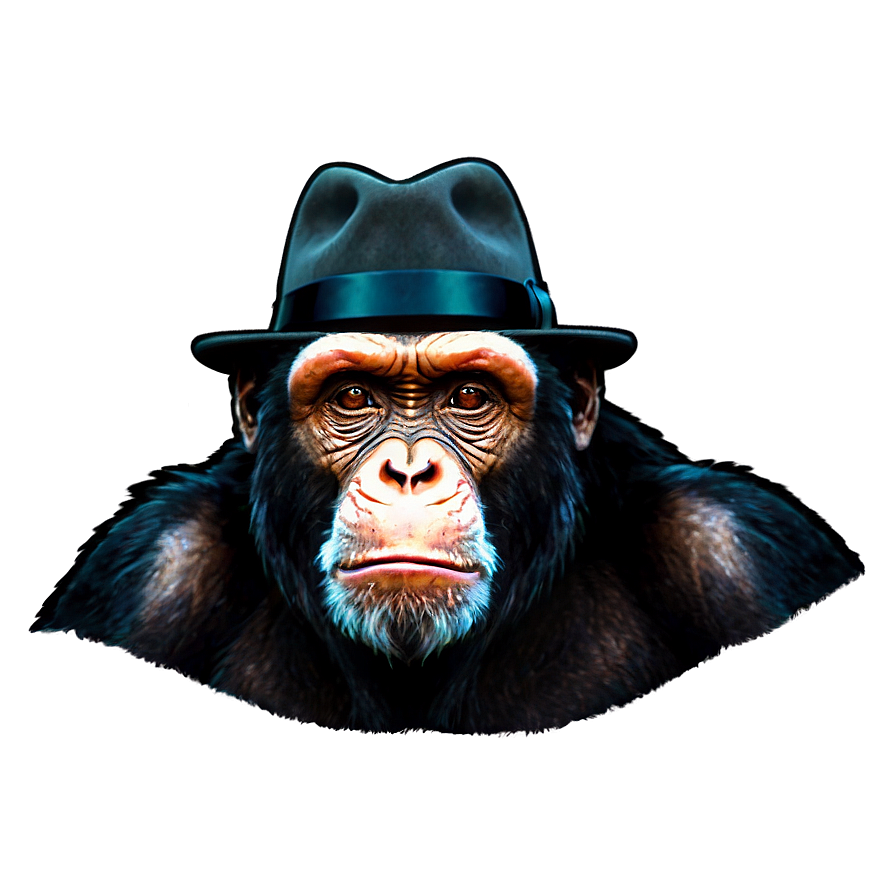 Ape In Hat Stylish Png 41