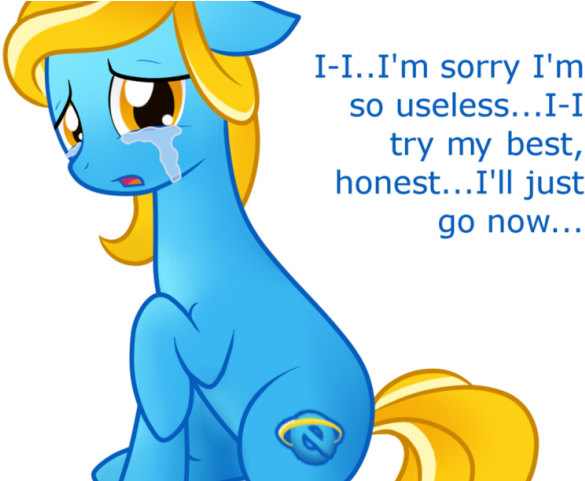 Apologizing Blue Pony Meme