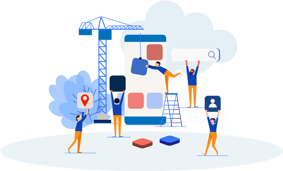 App Development Team Illustration