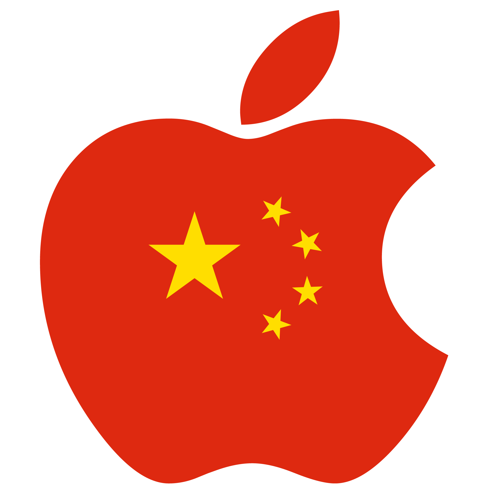Apple China Flag Mashup