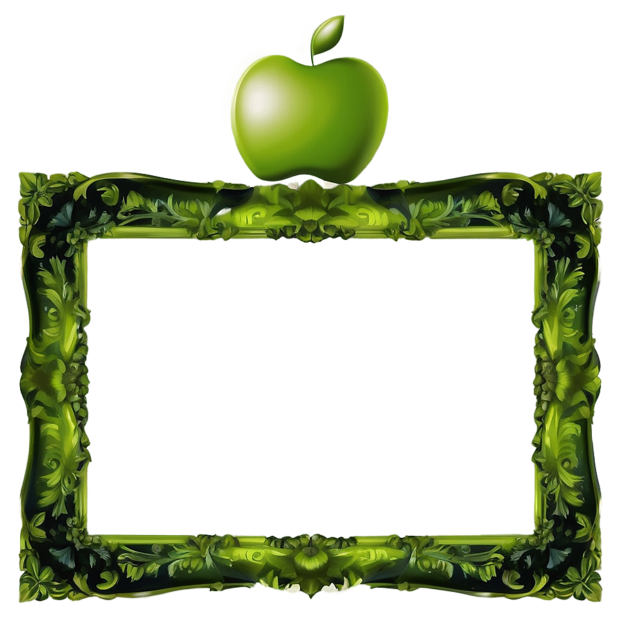 Apple Green Frame Png Pay86