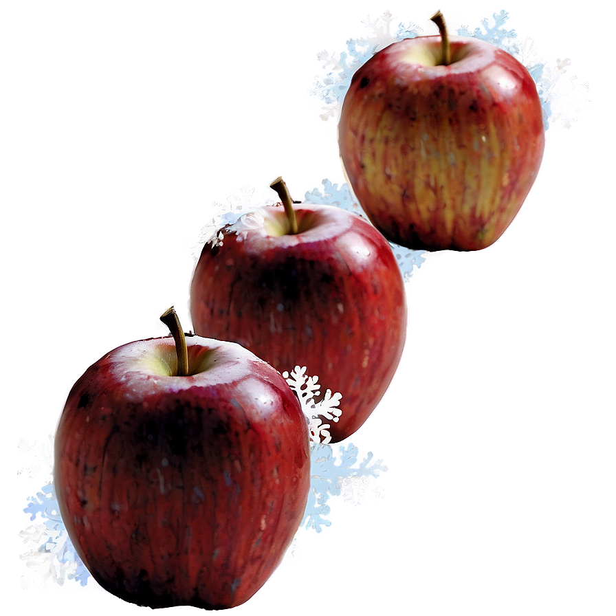 Apple In Snow Png Qbx