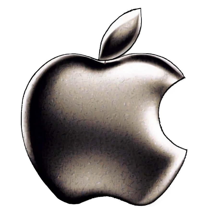 Apple Logo In Vintage Typography Png Fti