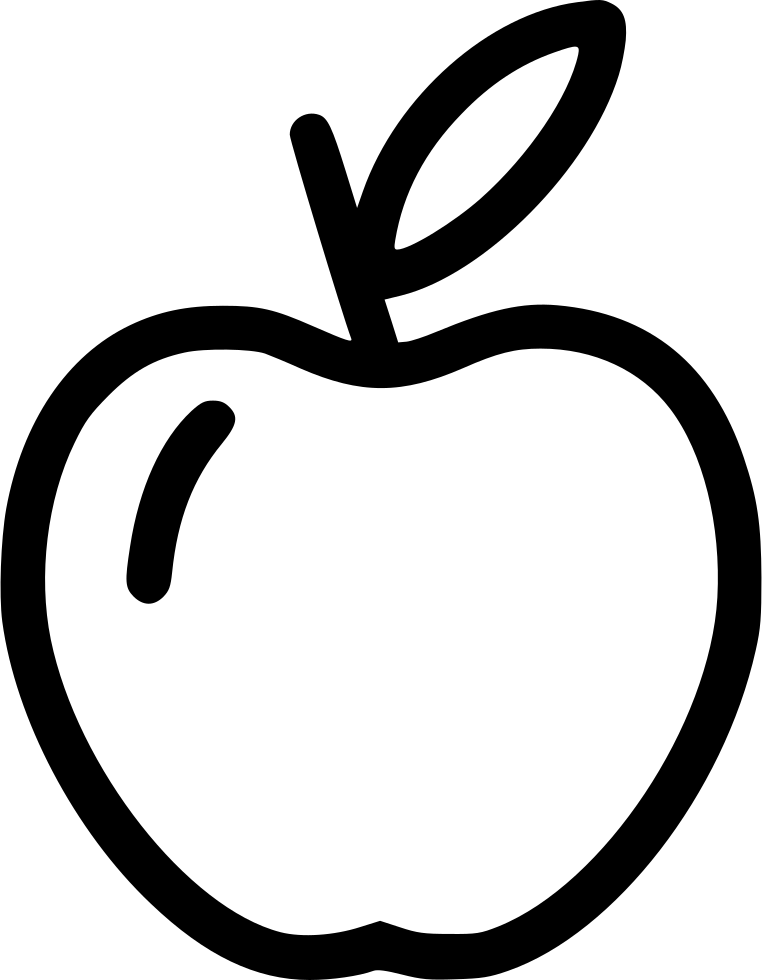 Apple Logo Simple Outline