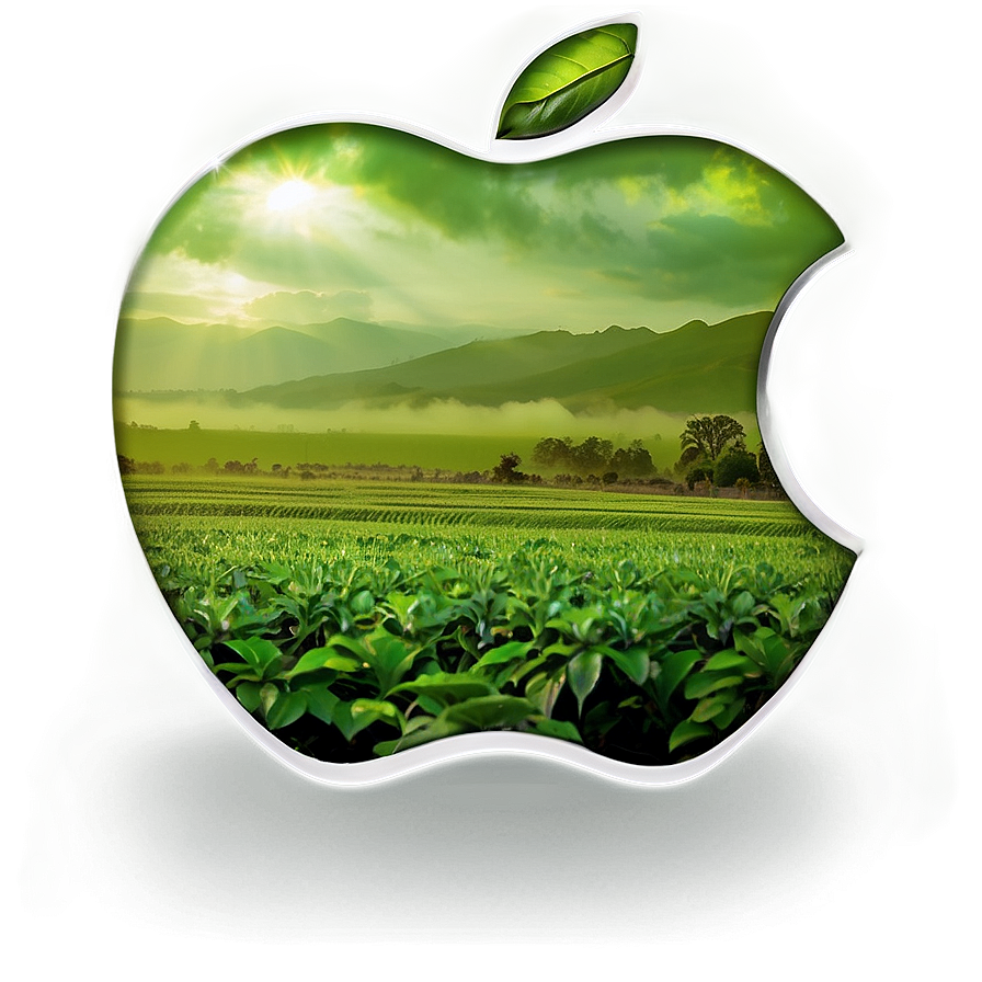 Apple Logo With Nature Background Png Fnr