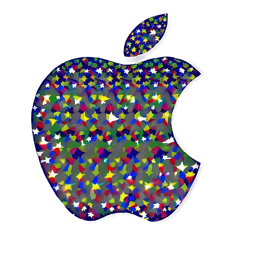 Apple Logo With Stars Png 05232024