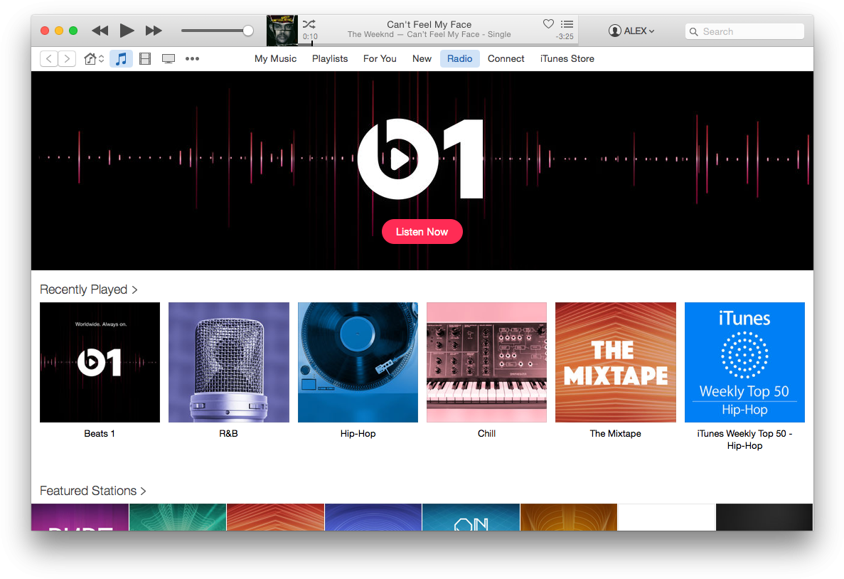 Apple Music Interface Screenshot