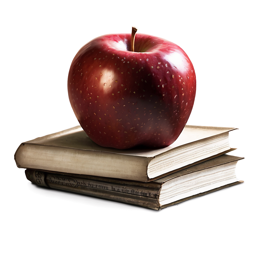 Apple On Book Clipart Png 14