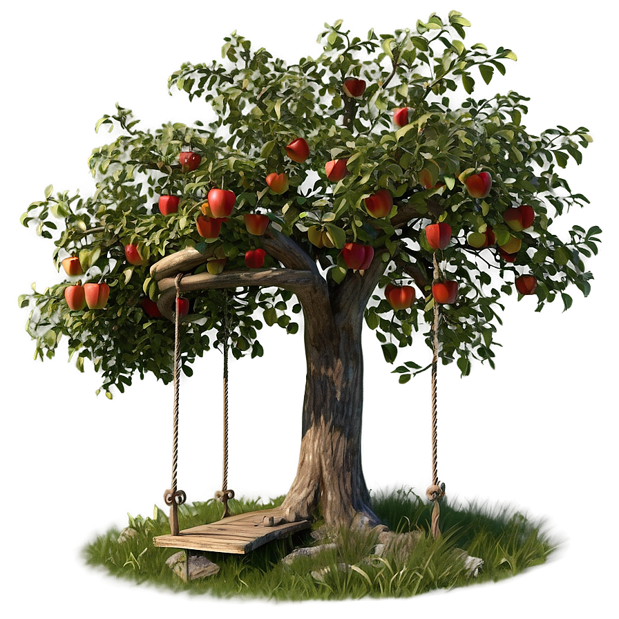 Apple Tree With Swing Png 06132024