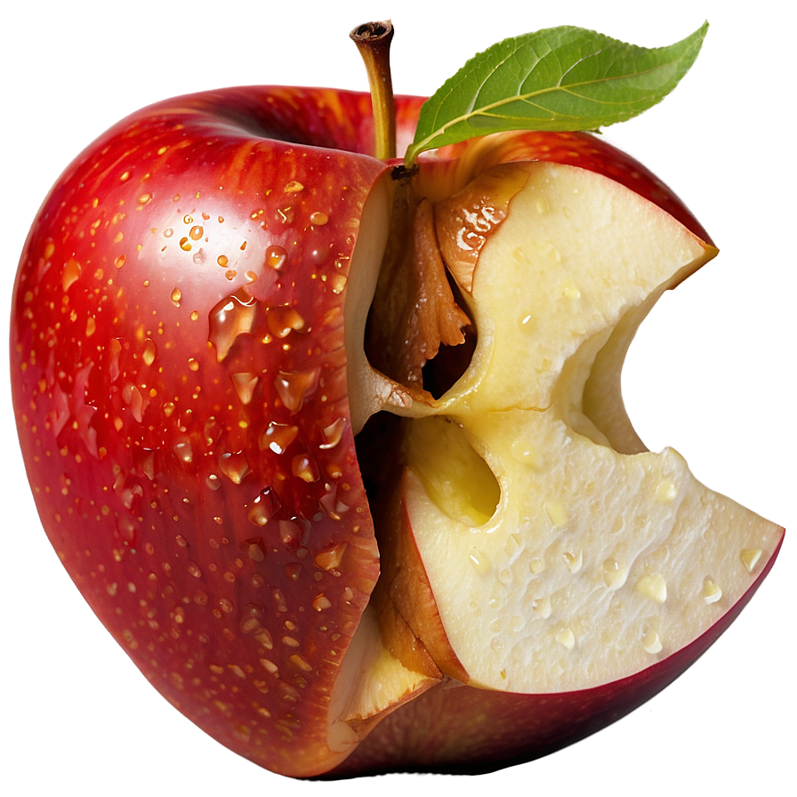 Apple With Bite Clipart Png Dmq