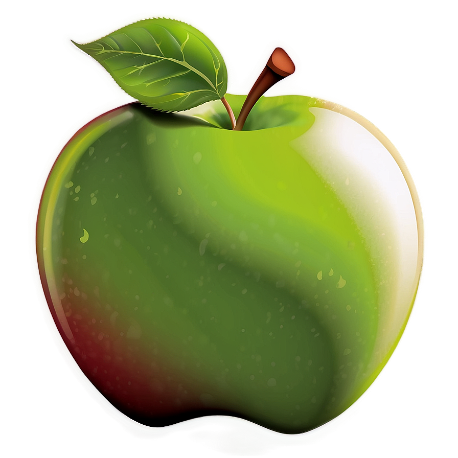 Apple With Leaf Clipart Png Ytu