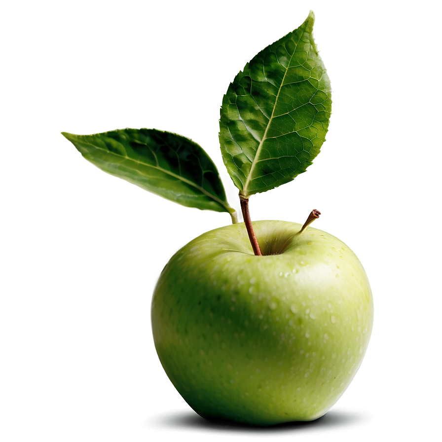 Apple With Leaf Png 04292024