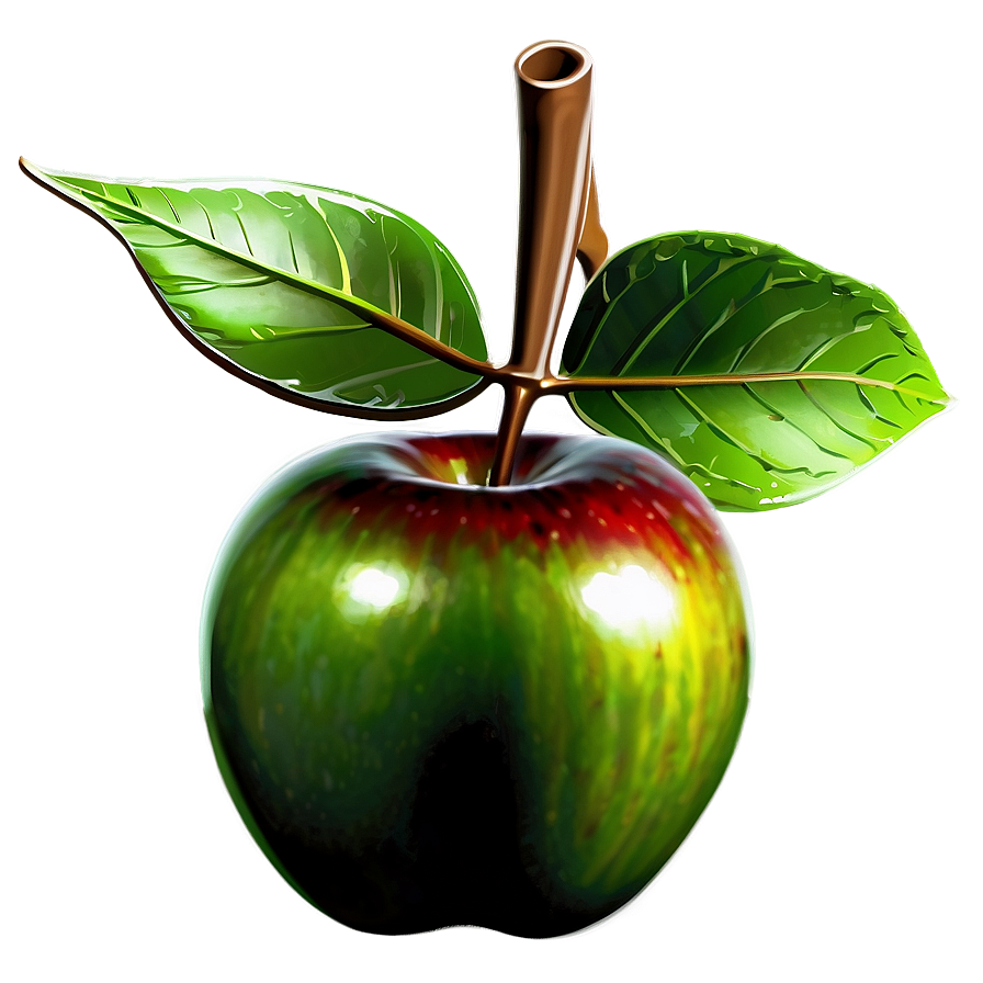 Apple With Leaf Png Gyj42