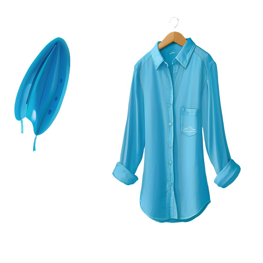 Aqua Blank Shirt Png Asj26