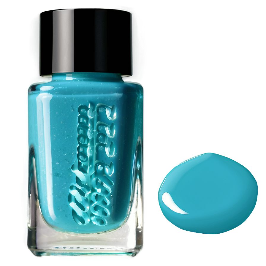 Aqua Nail Polish Png 05252024