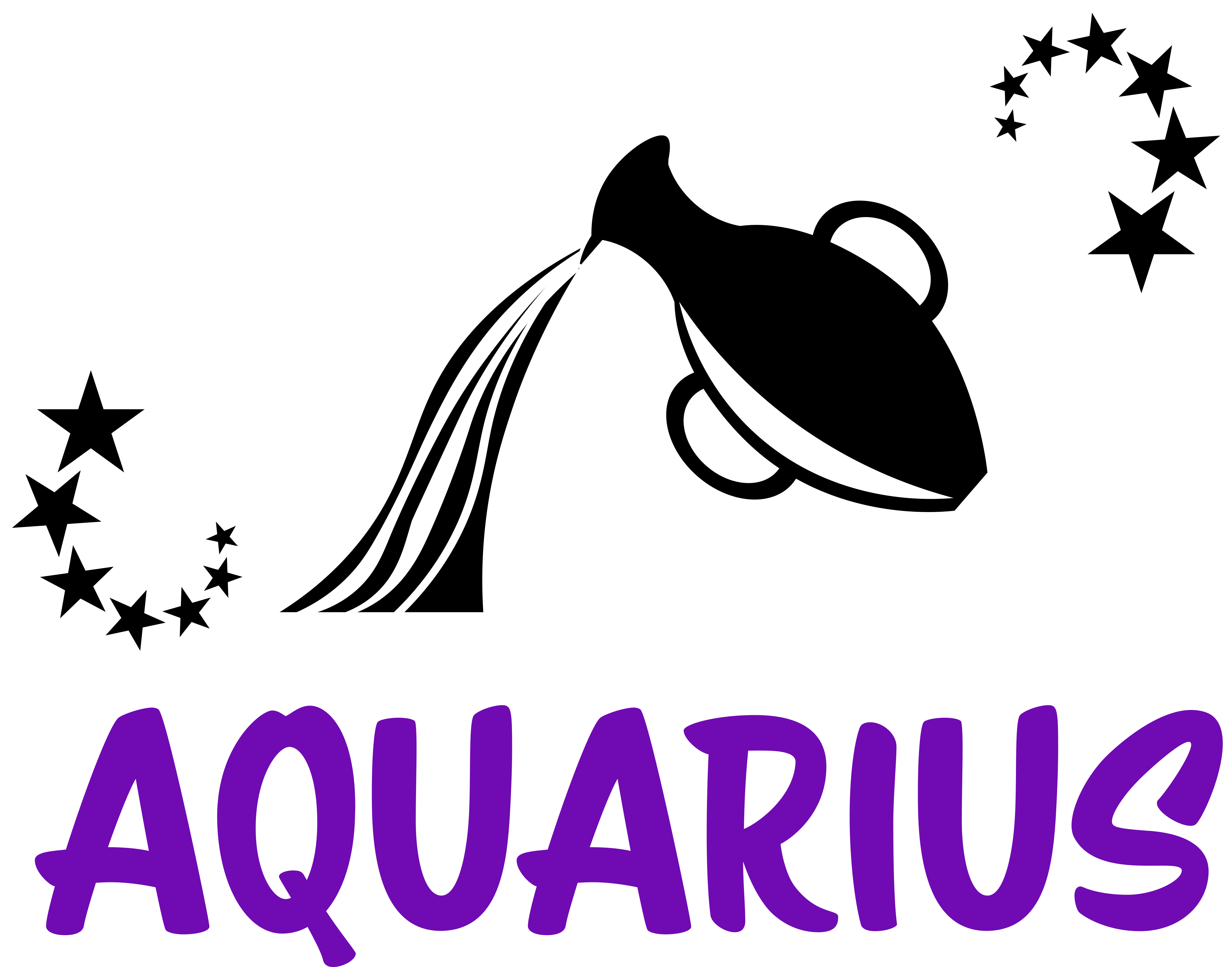 Aquarius Zodiac Symbol Illustration