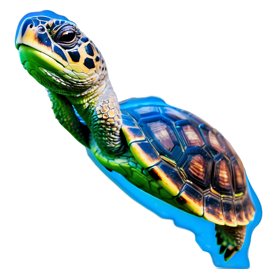 Aquatic Turtle Underwater Png 06242024