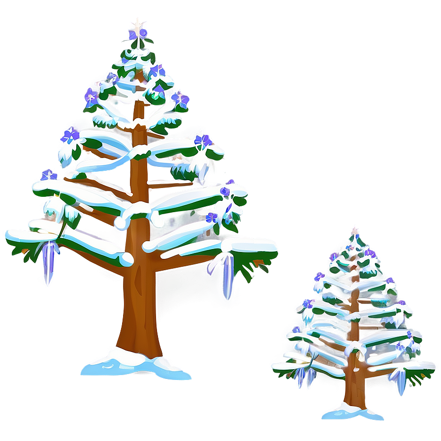 Arbol De Navidad In Winter Wonderland Png Hmp75