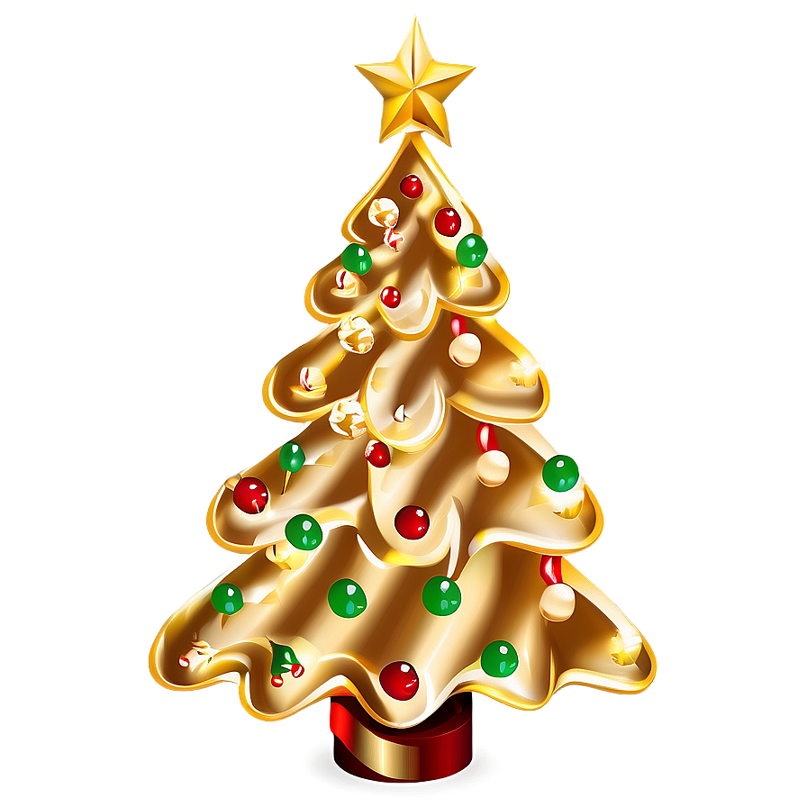 Arbol De Navidad With Gold Chain Png 75