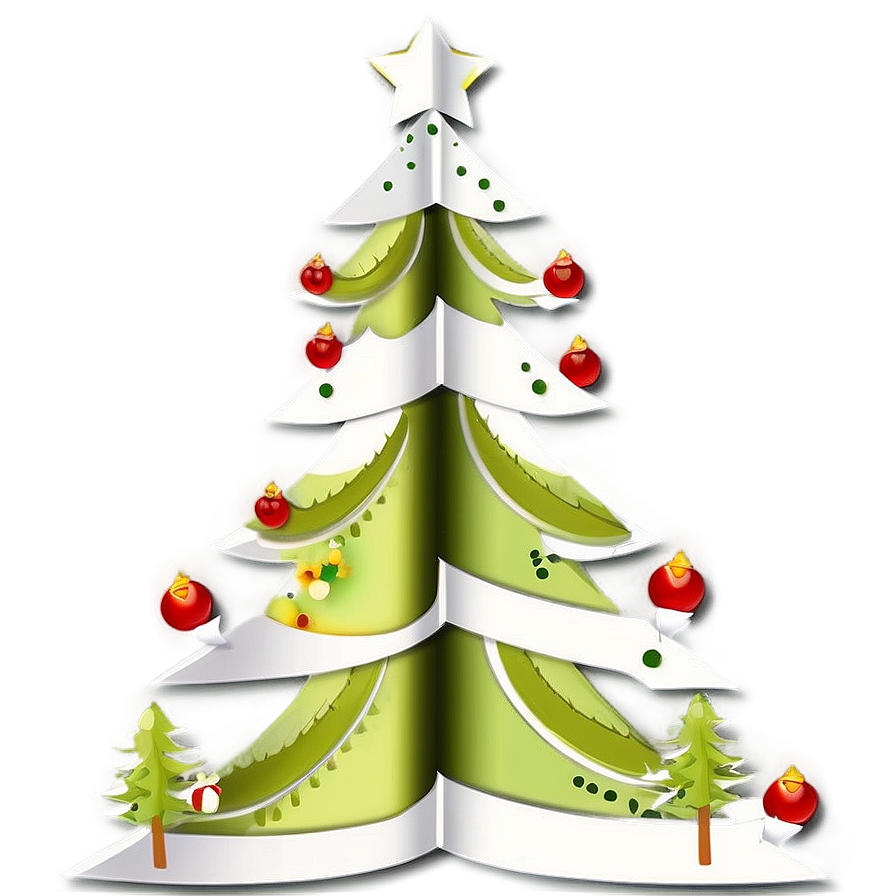 Arbol De Navidad With Paper Crafts Png 06122024