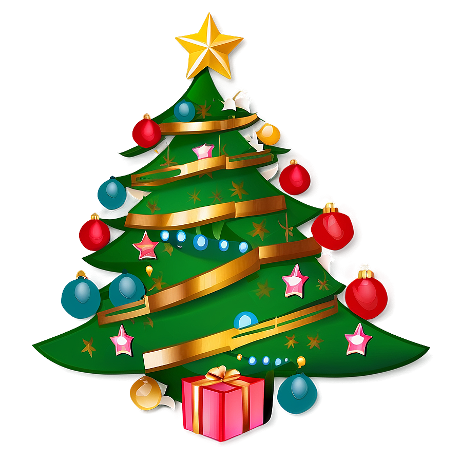 Arbol De Navidad With Santa Hat Png Nen75