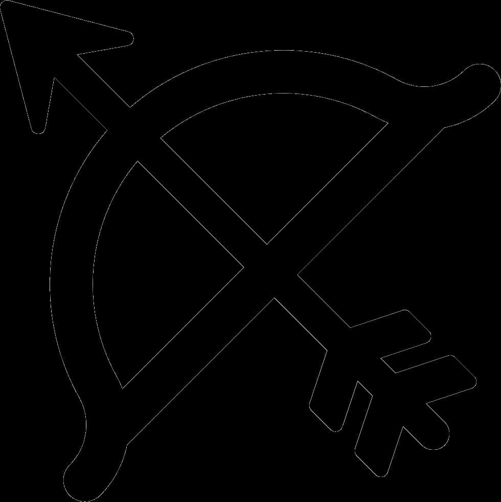 Archery Symbol Outline