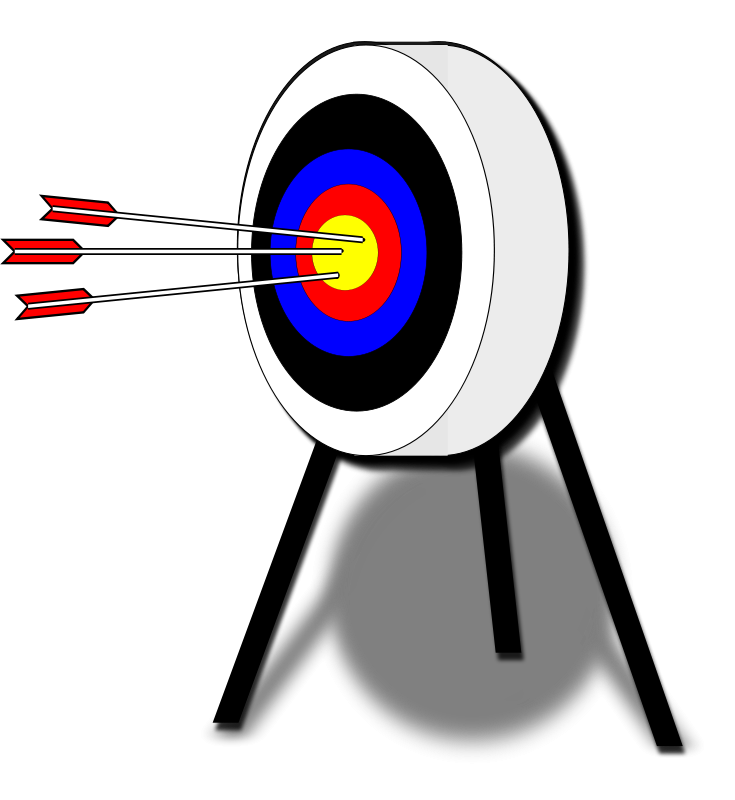 Archery Targetwith Arrows