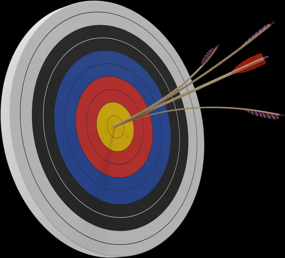 Archery Targetwith Arrows