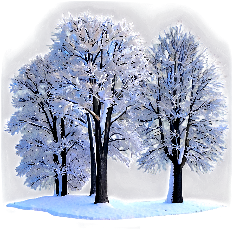 Arctic Snow Trees Png 06292024