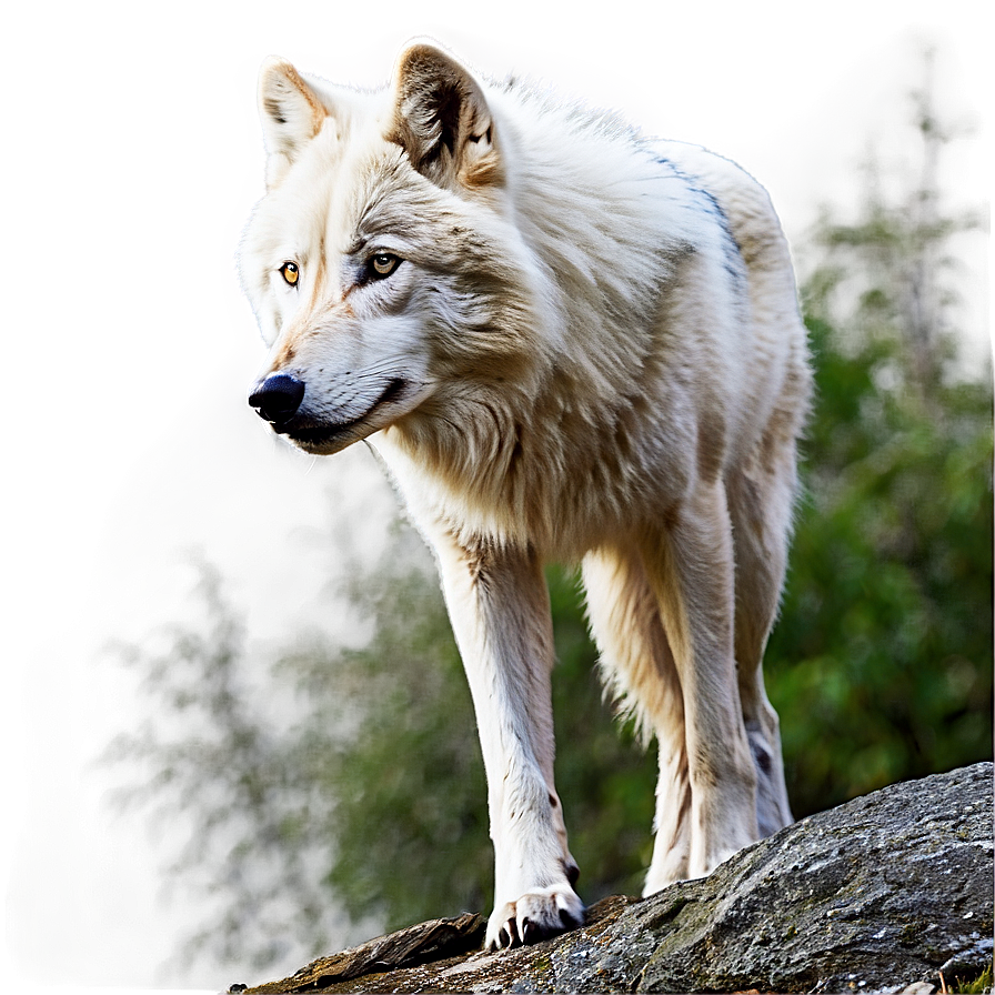 Arctic Wolf In Wilderness Png Cra