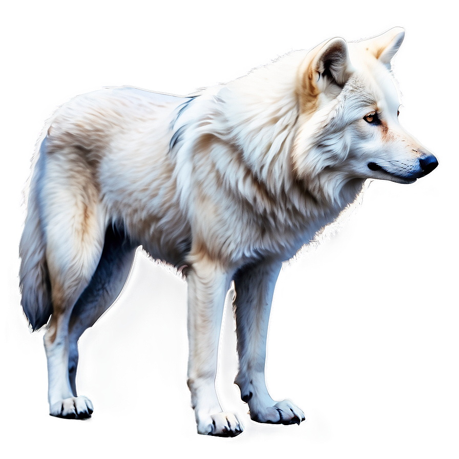 Arctic Wolf Watercolor Png 06292024