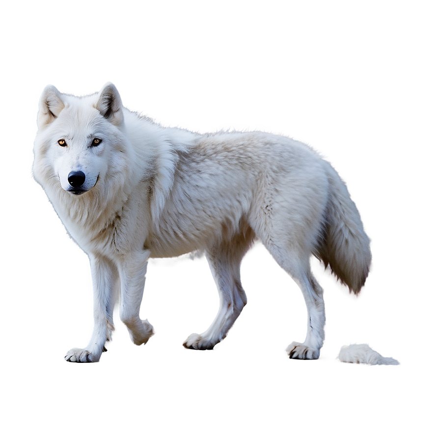 Arctic Wolf Winter Scene Png 06292024