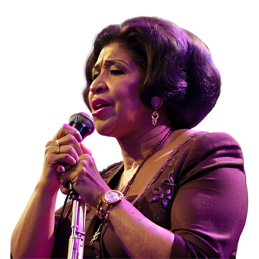 Aretha Franklin Emotional Performance Png Jtw