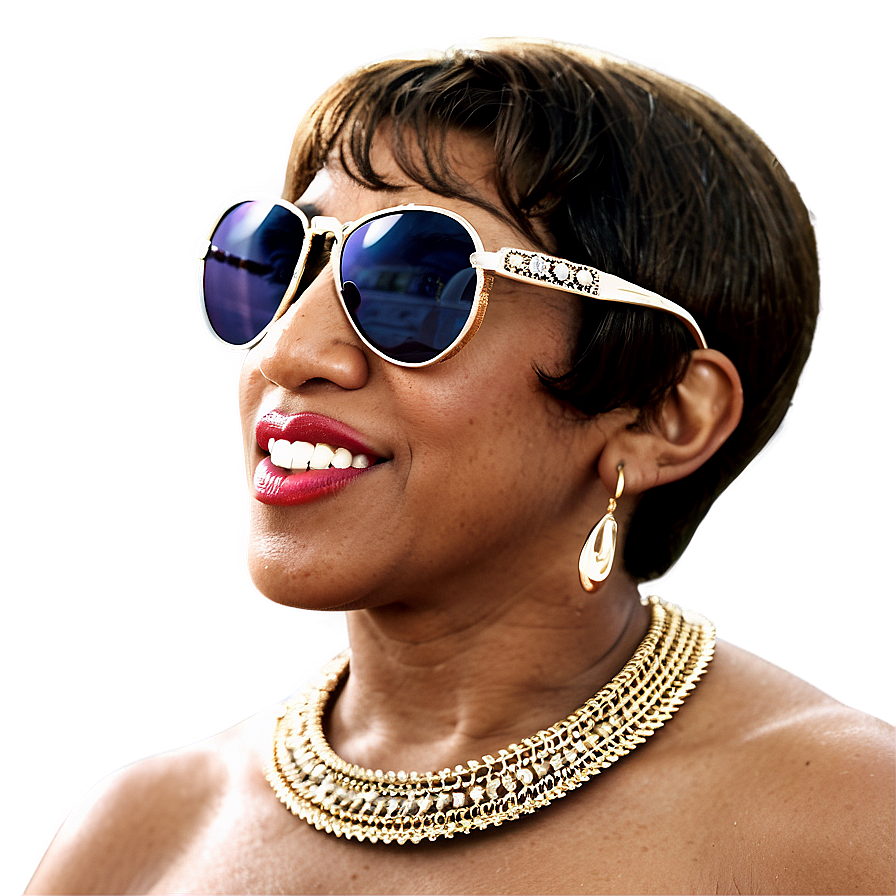 Aretha Franklin In Sunglasses Png Hic