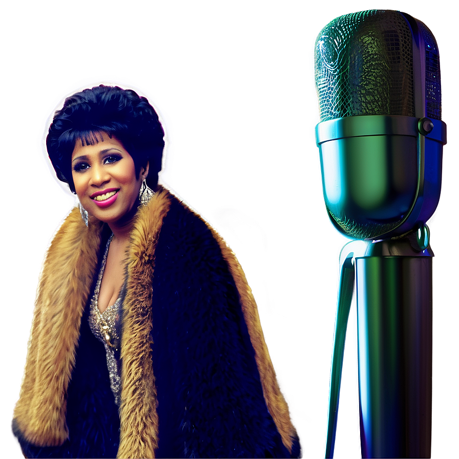 Aretha Franklin Vintage Photo Png 06252024