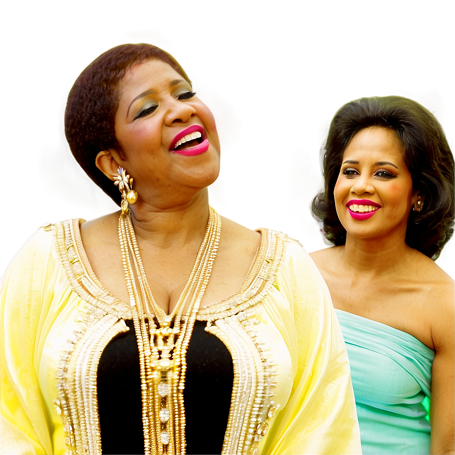 Aretha Franklin With Musicians Png 06252024