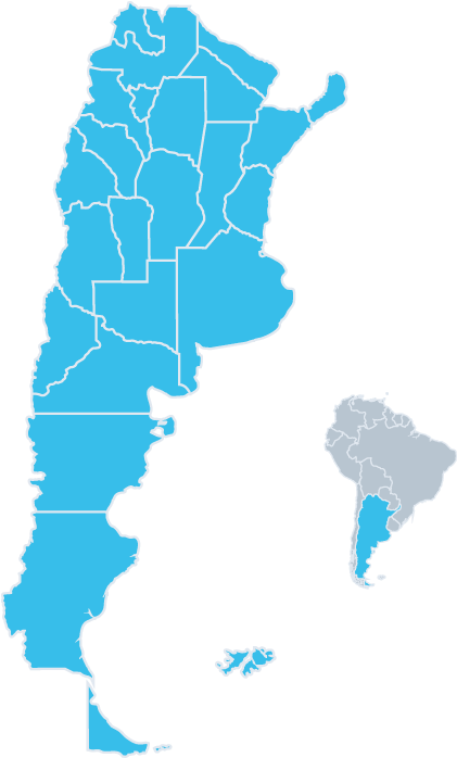 Argentina Administrative Divisions Map