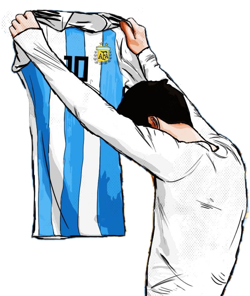 Argentina Football Jersey Passion Illustration