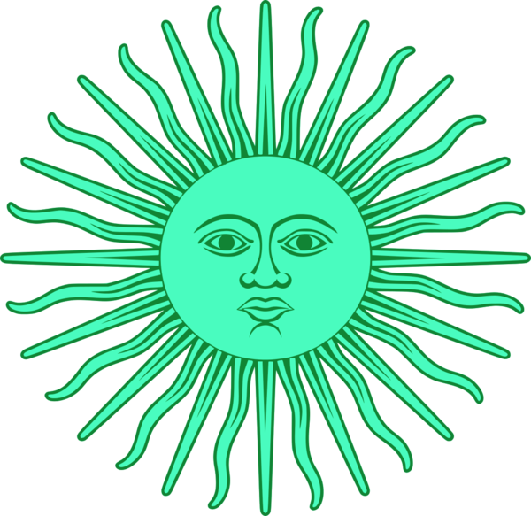 Argentinian Sun Symbol Illustration