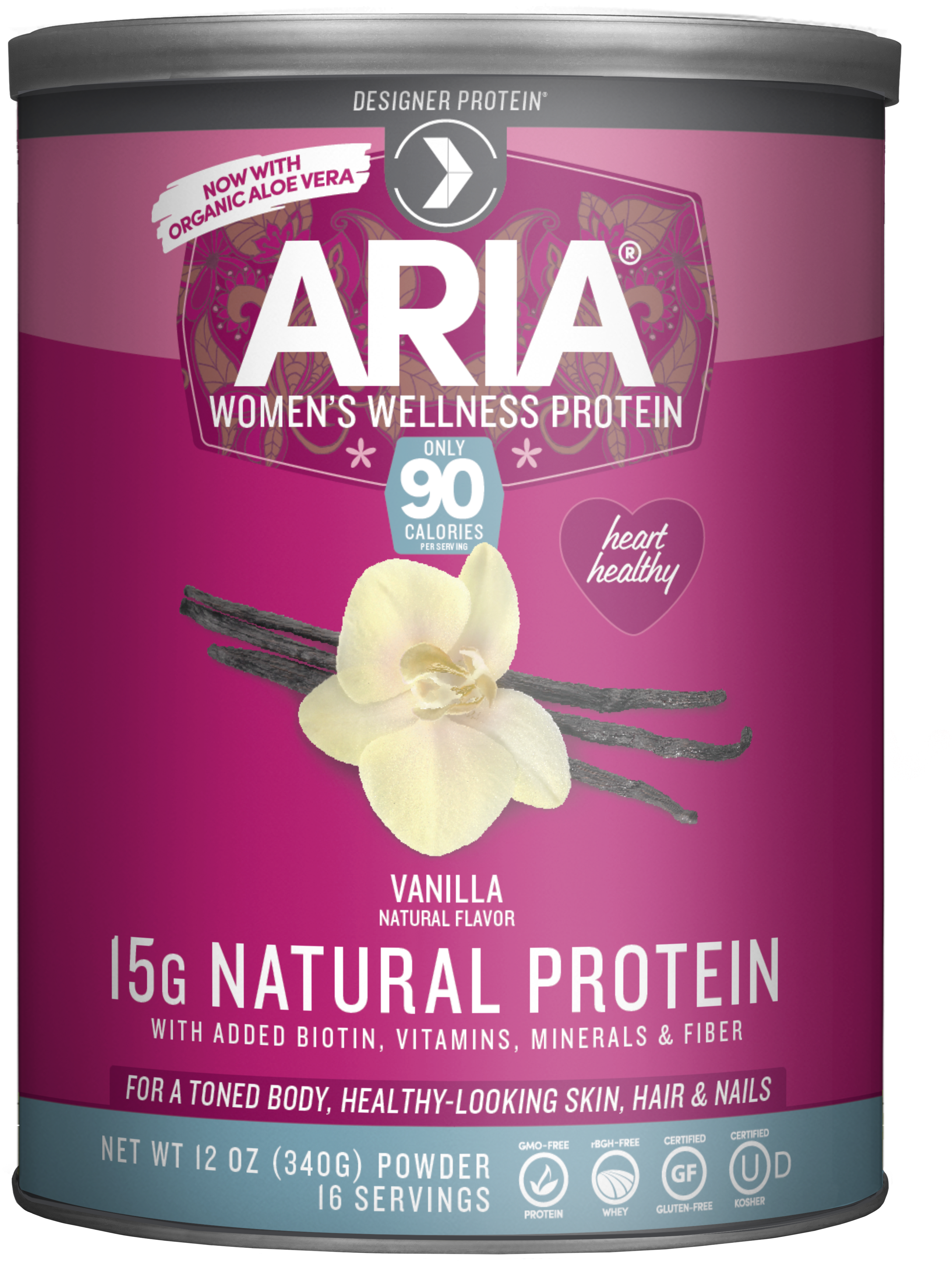 Aria Womens Wellness Protein Powder Vanilla