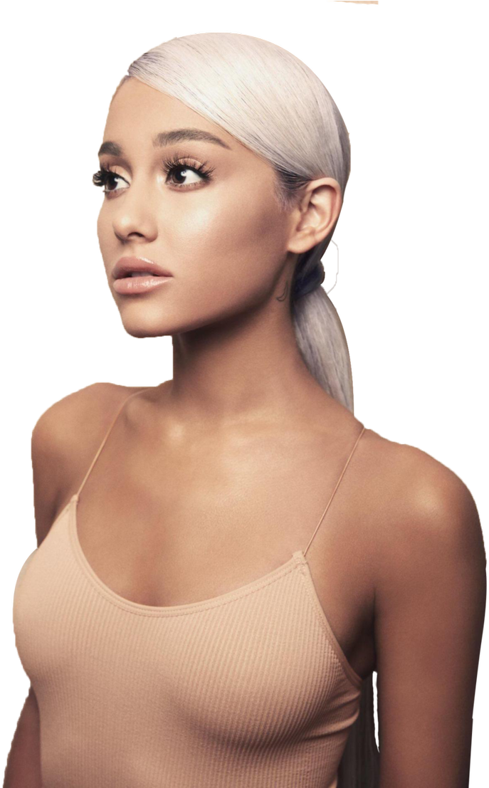 Ariana Grande Platinum Ponytail