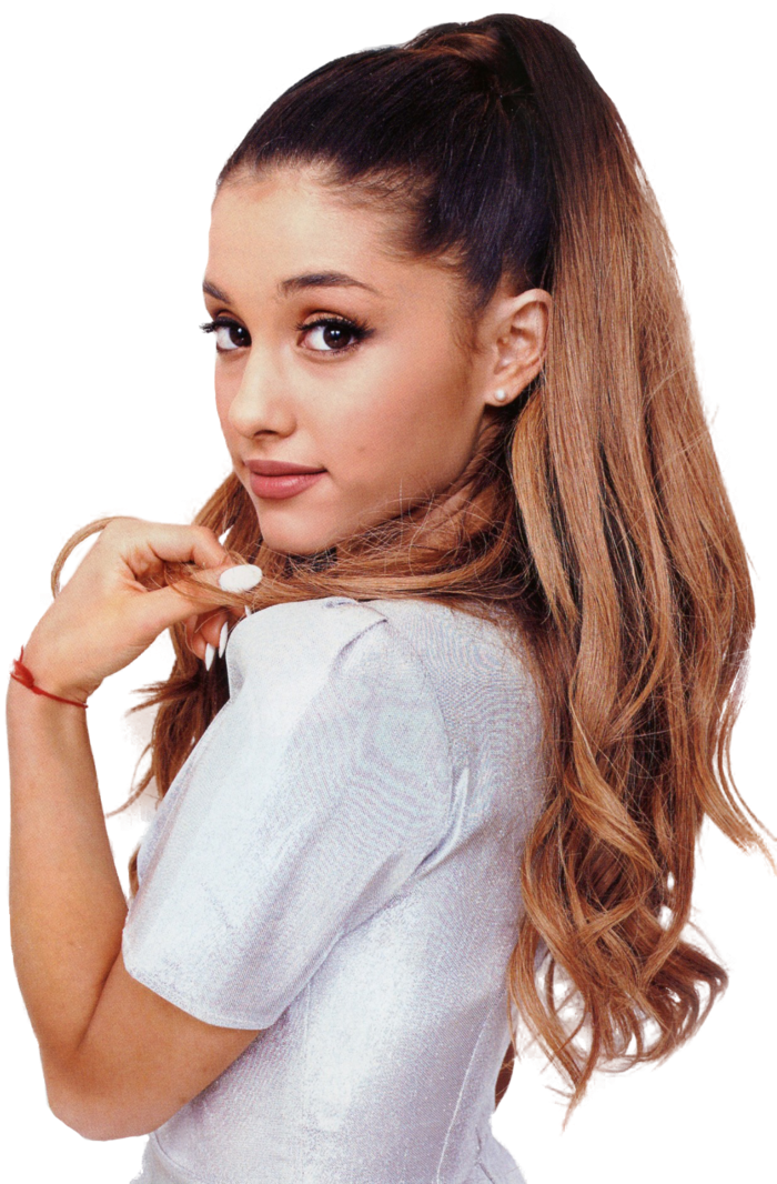 Ariana Grande White Top Pose