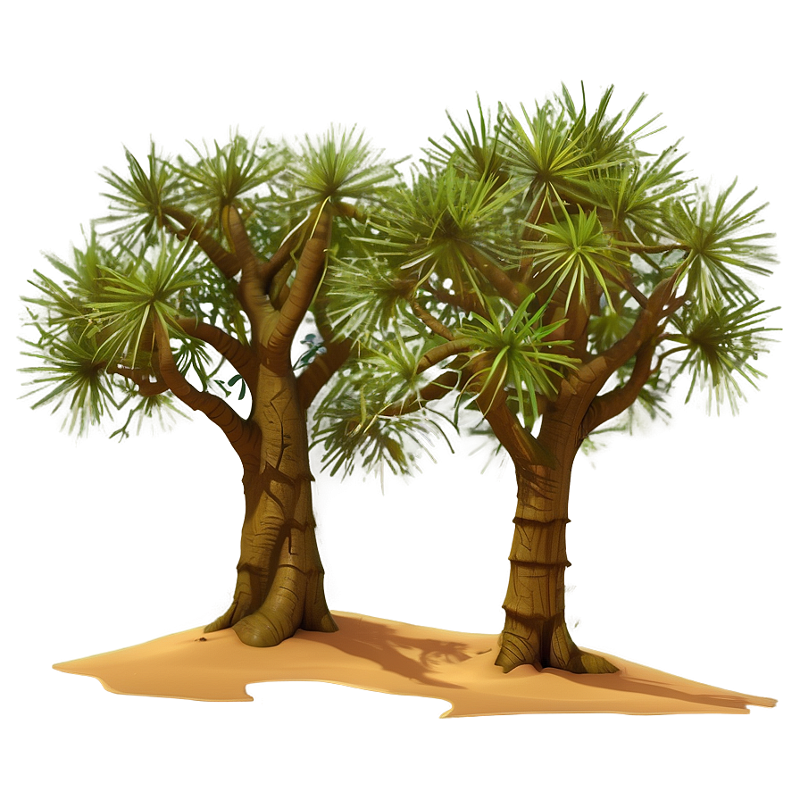 Arid Desert Trees Png 05042024