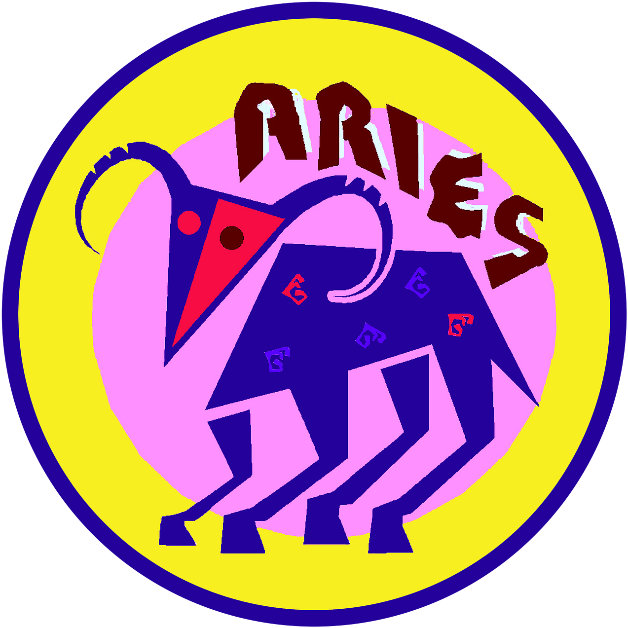 Aries Zodiac Sign Artwork