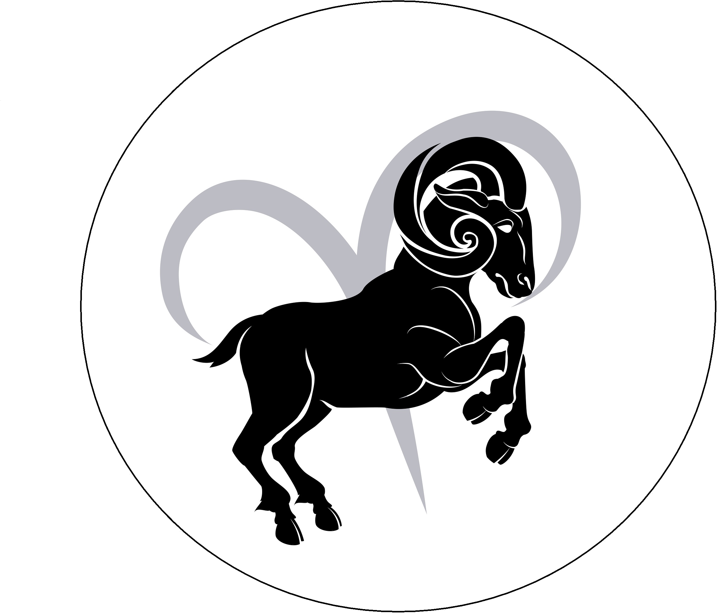 Aries Zodiac Symbol Art