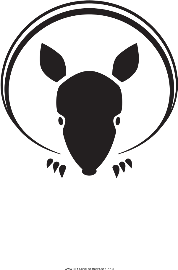 Armadillo Silhouette Outline