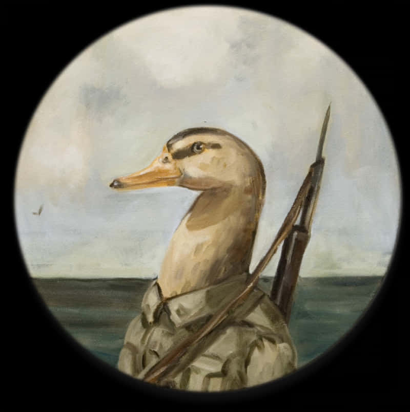 Armed Duck Painting