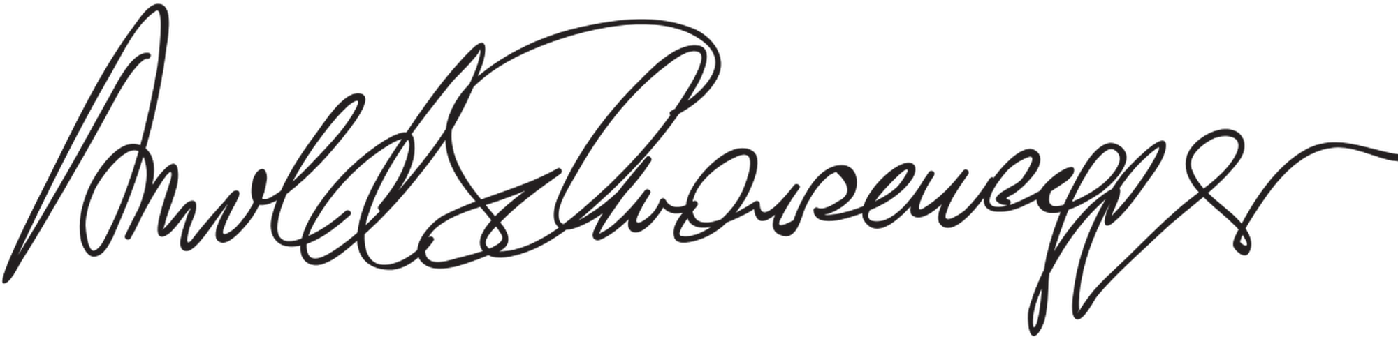 Arnold Schwarzenegger Signature