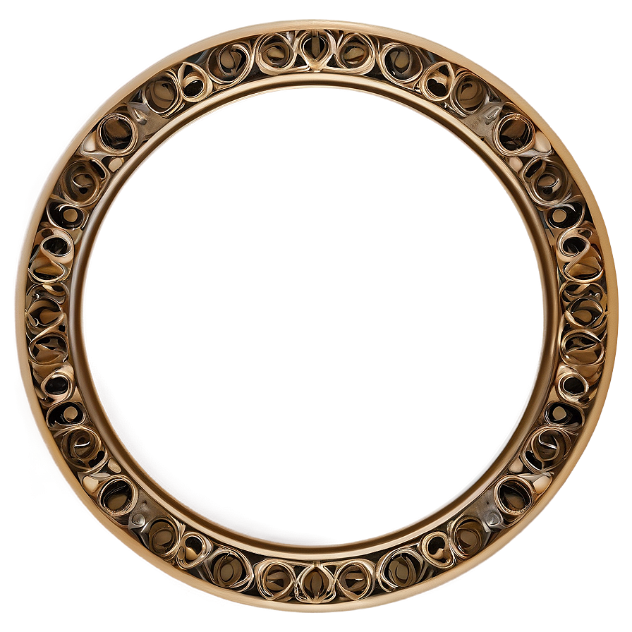 Art Deco Circle Frame Png Aah