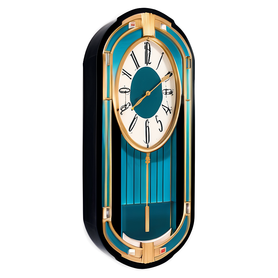 Art Deco Clock Png Gos